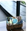 Multicolor blue women sling bag